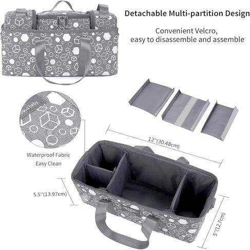 Baby Stroller Organizer Bag, Universal Stroller Caddy Organizer Large Space Multiple Pockets Stroller Bag Organizers with Insulated Pocket for Bottle, Diaper, Baby Items - Fit Most Strollers in Kuwait