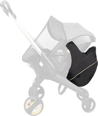 حقيبة تخزين بمشبك متوافقة مع عربة الأطفال ومقعد السيارة دونا، حقيبة حفاضات ذات سعة كبيرة للتخزين مع سحاب غير قابل للانزلاق، حقيبة منظم لعربة الأطفال يمكن ارتداؤها على ظهر حقيبة الأم طوال اليوم in Kuwait