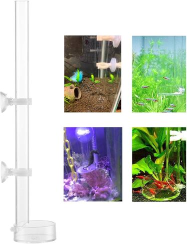 Fashionclubs الاكريليك الروبيان أنبوب تغذية طبق التغذية الأطباق للأسماك حوض السمك الروبيان الأسماك ، مع 2 أكواب الشفط in Kuwait