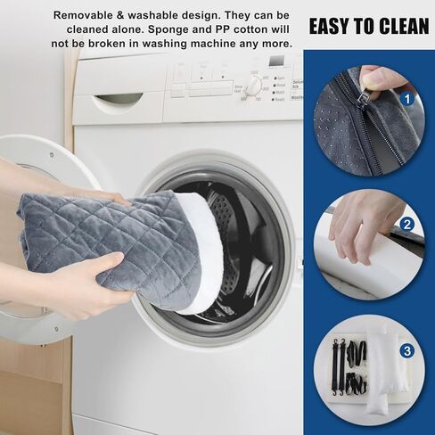 سرير مقعد سيارة للكلاب متوسطة وكبيرة الحجم، حزامان محدثان لسيارة الكلاب، مقعد خلفي للسيارة للسفر للكلاب، سرير سيارة مع وسادة زغب سميكة، قابل للإزالة والغسل، سرير مقعد سيارة للكلاب والجراء، رمادي اللون in Kuwait