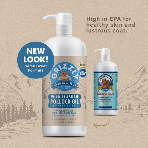 Grizzly Pollock Oil Supplement for Dogs, 32-Ounce in Saudi Arabia