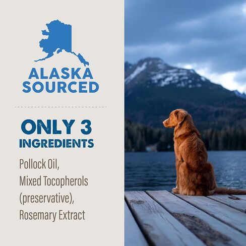 Grizzly Pollock Oil Supplement for Dogs, 32-Ounce in Saudi Arabia