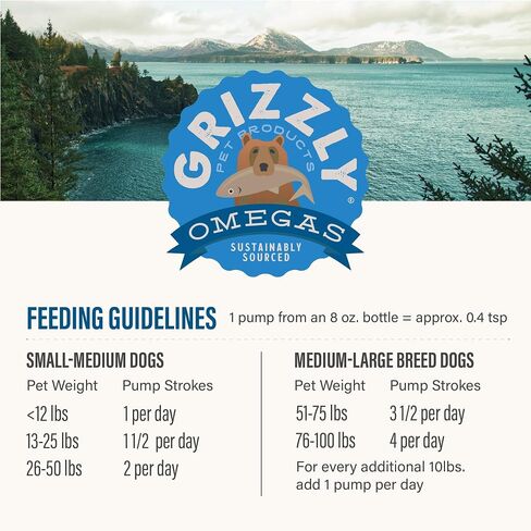 Grizzly Pollock Oil Supplement for Dogs, 32-Ounce in Saudi Arabia