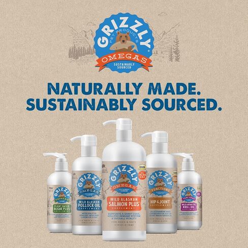 Grizzly Pollock Oil Supplement for Dogs, 32-Ounce in Saudi Arabia