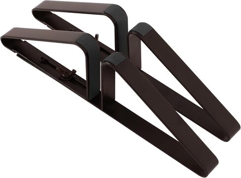 PUPETPO Support Feet for Pet Gate (Updated Version), Pet Gate Metal Support Feet Set of 2 for Extra Wide Foldable Dog Gates, Easy to Install, A Pair of Safety Fence Feet for Wooden Dog Gate, Black in Saudi Arabia