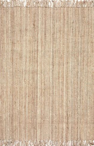 سجادة منطقة الجوت المكتنزة من NuLOOM Daniela Farmhouse، مقاس 3x5، طبيعية in Saudi Arabia