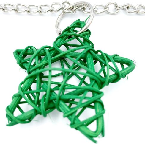 GILYGI ملعقة معلقة من الفولاذ المقاوم للصدأ باللون الذهبي الوردي وألعاب زهرة الأكريليك الملونة تُبهج لعبة طائر الببغاء الصغيرة والمتوسطة والكبيرة والببغاء الرمادي الأفريقي والأمازون الكونيور والطيور المشابهة in Kuwait