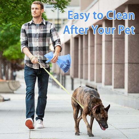 Toplive Dog Waste Bags, Poop Bags for Dog, Extra Thick Strong Leak-Proof Doggy Bags 16 Rolls (240 Bags), Black in Kuwait