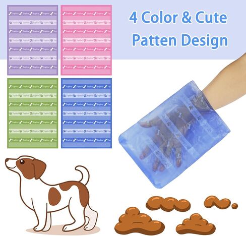 Toplive Dog Waste Bags, Poop Bags for Dog, Extra Thick Strong Leak-Proof Doggy Bags 16 Rolls (240 Bags), Black in Kuwait