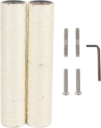 7.4cm 2.91in Diameter Cat Tree Scratching Post Replacement Sisal Pole Parts for Cat Tower (M8, 19.69in/50cm) in Kuwait