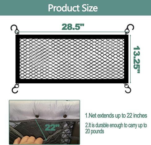 Stroller Wagon Cargo Net Compatible with WONDERFOLD All W-Series Models Heavy Duty Baby Stroller Organizer Mesh Cargo Net for Extra Storage Space Large Storage Capacity in Kuwait