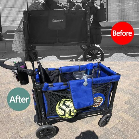 Stroller Wagon Cargo Net Compatible with WONDERFOLD All W-Series Models Heavy Duty Baby Stroller Organizer Mesh Cargo Net for Extra Storage Space Large Storage Capacity in Kuwait