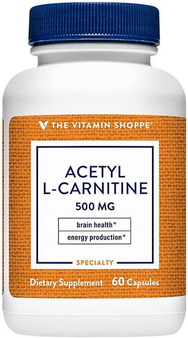 AcetylLCarnitine 500mg - يدعم وظيفة ذاكرة الدماغ الصحية، ويعزز إنتاج الطاقة - يقدم Carnipure™ أنقى أشكال LCarnitine (60 كبسولة) من فيتامين شوبي in Saudi Arabia
