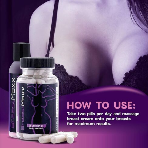Breast Maxx Breast Enhancement Kit for Men and Women - Breast Enhancement Pills - Natural Breast Cream in Saudi Arabia