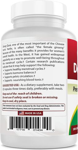 Best Naturals Dong Quai 530 mg 180 Capsules in Saudi Arabia