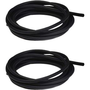 JIH 25 Feet Standard 3/16 inch Airline Tubing Black for Aquariums, Terrariums, and Hydroponics (25FT-Black)
