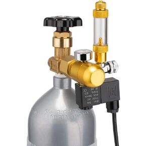 Aquarium CO2 Regulator with Bubble Counter Solenoid Check Valve Adjustable for Standard US Planted Tank CO2