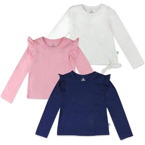 HonestBaby 3-Pack Organic Cotton Flutter Long Sleeve Fashion T-Shirts (Legacy) in Saudi Arabia