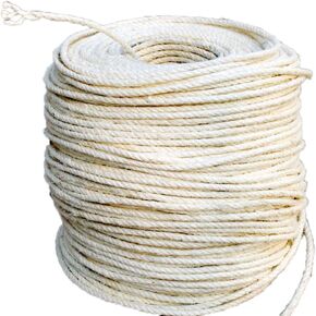 PET SHOW 1/4 inch 6mm Cats Sisal Rope 328 Feet(100M) Cat Scratching Post Replacement Hemp Rope for Repairing Recovering DIY Scratcher Twine String for Kittens Tree Tower Toys