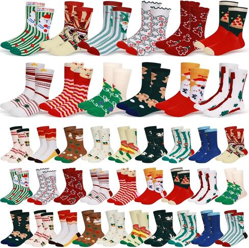 Liitrsh 40 Pair Christmas Socks for Kids Christmas Baby Socks Colorful Novelty Xmas Fun Cute Warm Dress Socks Boys Girls Winter Holiday, 1-3 Year Old in Saudi Arabia
