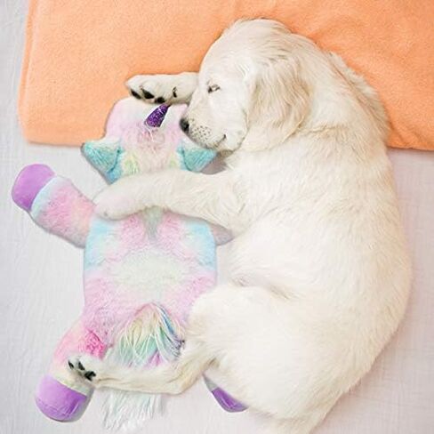 Lepawit Heartbeat Puppy Toy Platypus Pillow Pet Toy with Calming Lavender Scented for Puppy Sleep Aid and Anxiety Relief Squeaky Dog Toys for Puppy and Small Dogs in Kuwait