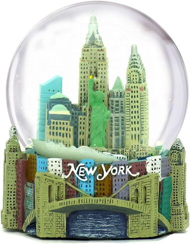 Mini New York City Snow Globe (2.5 Inch) NYC Skyline in This Souvenir Figurine with Statue of Liberty, (45mm Globe) in Saudi Arabia