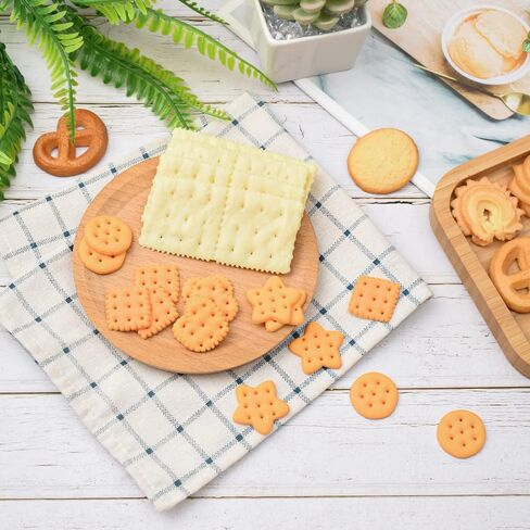 ملفات تعريف الارتباط المزيفة من لاكفوريست، 20 قطعة 5 أنماط من البسكويت الاصطناعي لمحاكاة مفرقعات الحلوى الواقعية للطعام المنزلي ومتجر المطبخ وعرض دعائم التصوير الفوتوغرافي in Kuwait