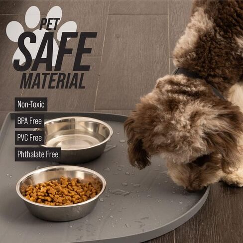 Leash Boss Fountain Mat, Silicone Water Mat Designed for Pet Fountains, Dog Gravity Water Bowls, Automatic Dispensing Cat Feeders in Saudi Arabia