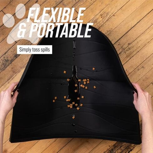 Leash Boss Fountain Mat, Silicone Water Mat Designed for Pet Fountains, Dog Gravity Water Bowls, Automatic Dispensing Cat Feeders in Saudi Arabia