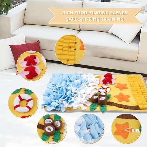 Snuffle Mat for Large Dogs Sniff Mat for Cats, Dog Enrichment Toys, Dog Puzzle Toys Small Medium Pet Sniffing Mat Large Breed in Saudi Arabia