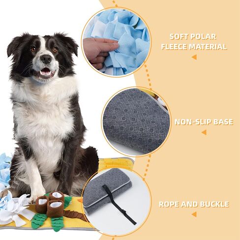 Snuffle Mat for Large Dogs Sniff Mat for Cats, Dog Enrichment Toys, Dog Puzzle Toys Small Medium Pet Sniffing Mat Large Breed in Saudi Arabia