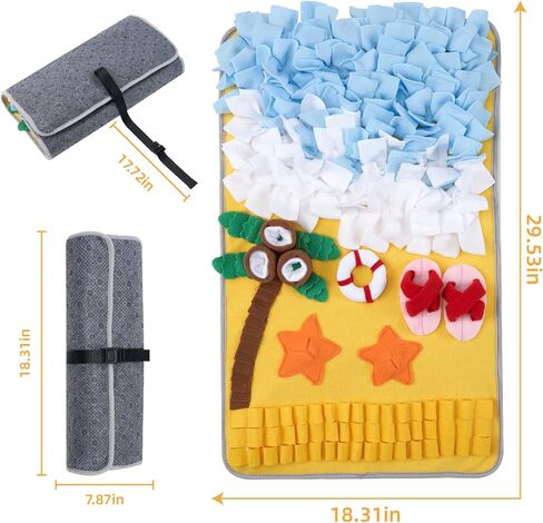 Snuffle Mat for Large Dogs Sniff Mat for Cats, Dog Enrichment Toys, Dog Puzzle Toys Small Medium Pet Sniffing Mat Large Breed in Saudi Arabia