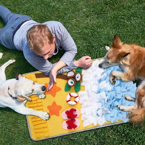 Snuffle Mat for Large Dogs Sniff Mat for Cats, Dog Enrichment Toys, Dog Puzzle Toys Small Medium Pet Sniffing Mat Large Breed in Saudi Arabia