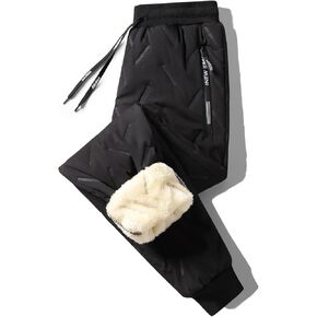 بنطال رياضي رجالي من XiaoLongRen مبطن بقماش الشيربا، سروال شتوي دافئ للثلج in Kuwait