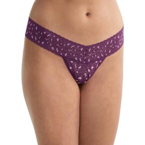 Hanky Panky Cross Dyed Leopard Low Rise Thong
