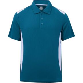 TIHEEN Men's Golf Polo Shirts,Short Sleeve Moisture Wicking Performance Polo Shirts