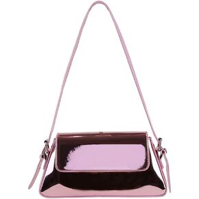 Metallic Clutch Purses for Women Evening Bag Silver Purse Y2k Sparkly Hobo Crossbody bag Shoulder Bag Tote Handbags