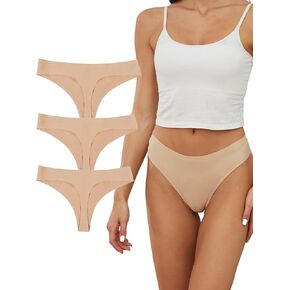 DingLu Womens Seamless Thongs No Show G-String Underwear in Saudi Arabia