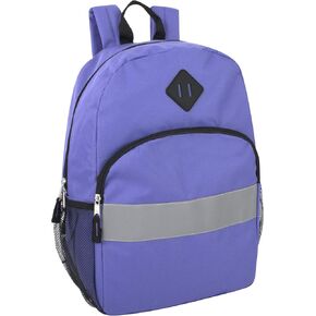 Trail maker Kids Reflective Backpack for School, Colorful Backpack with Reflector Strips, Side Pocket, Padded Straps
