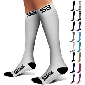SB SOX Compression Socks (20-30mmHg) for Men & Women – Best Compression Socks for All Day Wear, Better Blood Flow, Swelling!