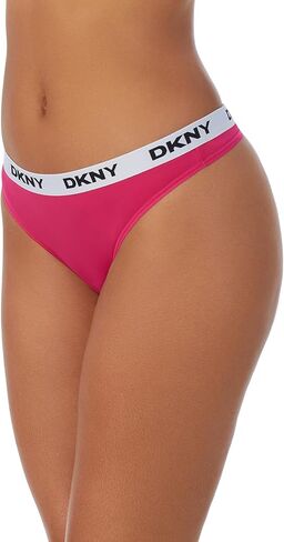 ثونغ للسيدات من DKNY مصنوع من الألياف الدقيقة وشعار متباين in Kuwait