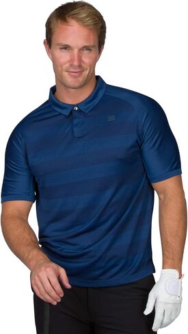 قمصان بولو جولف Three Sixty Six للرجال - قمصان بولو جولف ذات ياقة جافة - خفيفة الوزن وقابلة للتنفس مع نسيج مطاطي in Kuwait