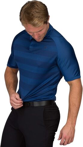 قمصان بولو جولف Three Sixty Six للرجال - قمصان بولو جولف ذات ياقة جافة - خفيفة الوزن وقابلة للتنفس مع نسيج مطاطي in Kuwait