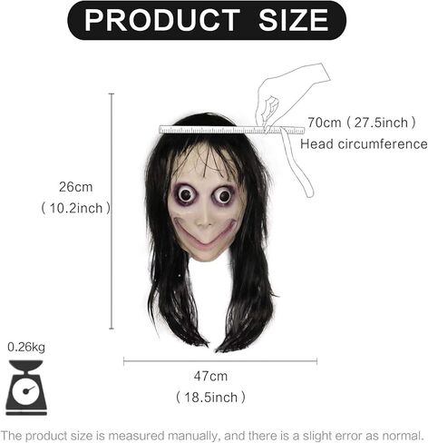 قناع هالوين ديمي شاركي التنكري المخيف للحفلات التنكرية للنساء كوزبلاي برانك لاتكس للبالغين تحدي مخيف ألعاب شرير لاتكس in Kuwait