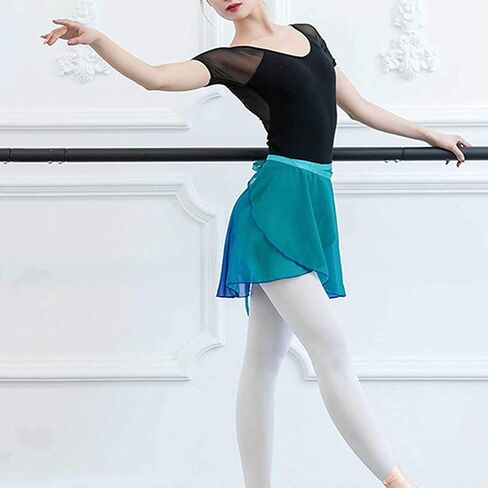 TAIKMD Adult Sheer Chiffon Ballet Skirt Wrap Over Scarf Dance Leotard Skate Tutu Dress in Saudi Arabia