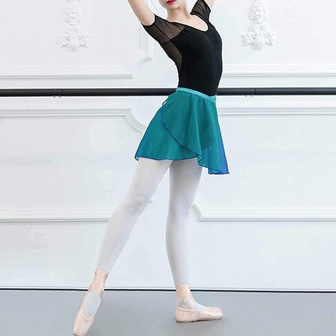 TAIKMD Adult Sheer Chiffon Ballet Skirt Wrap Over Scarf Dance Leotard Skate Tutu Dress in Saudi Arabia