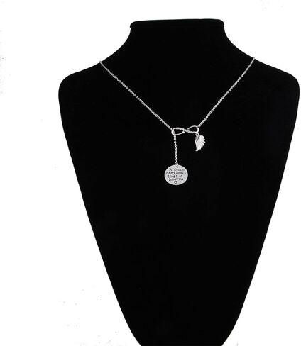 Memorial Jewelry Sympathy Gift A Piece of My Heart Lives In Heaven Lariat Y Necklace Loss Jewelry Gift in Kuwait