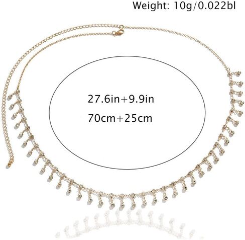FMR الراين الخصر سلسلة الذهب كريستال الجسم سلسلة مثير شرابات البطن سلاسل الصيف شاطئ الخصر مجوهرات للجسم للنساء والفتيات في سن المراهقة in Kuwait