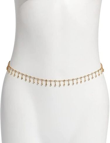 FMR الراين الخصر سلسلة الذهب كريستال الجسم سلسلة مثير شرابات البطن سلاسل الصيف شاطئ الخصر مجوهرات للجسم للنساء والفتيات في سن المراهقة in Kuwait