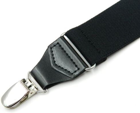 Women's Y Style with 3 Clips Suspenders Adjustable Elastic Braces Black in Kuwait